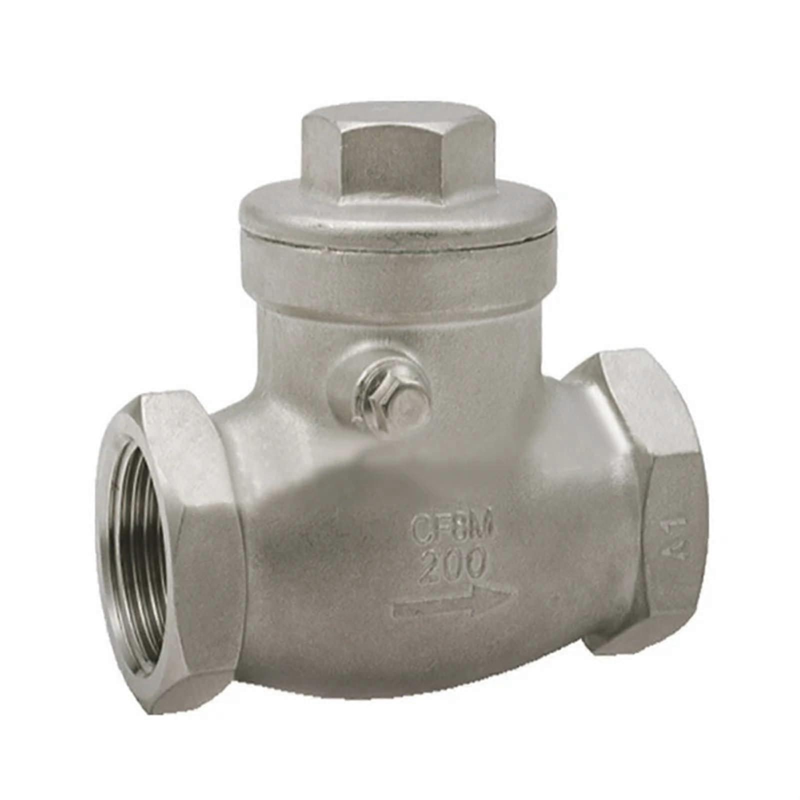 Spring Check Valve DN10 Female Threaded Inline Non  One Way Valve Prevents Backflow