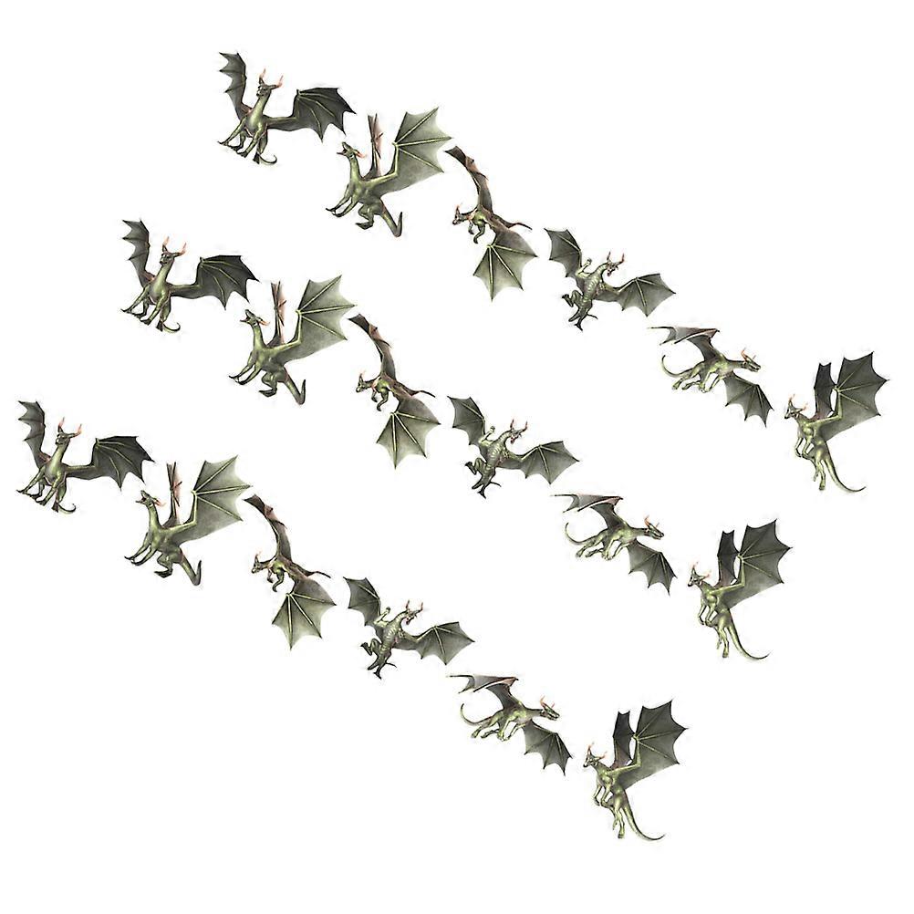 Dragon-Pattern Window Decal for Decor 18Pcs Self-Adhesive Cabinet Window Sticker