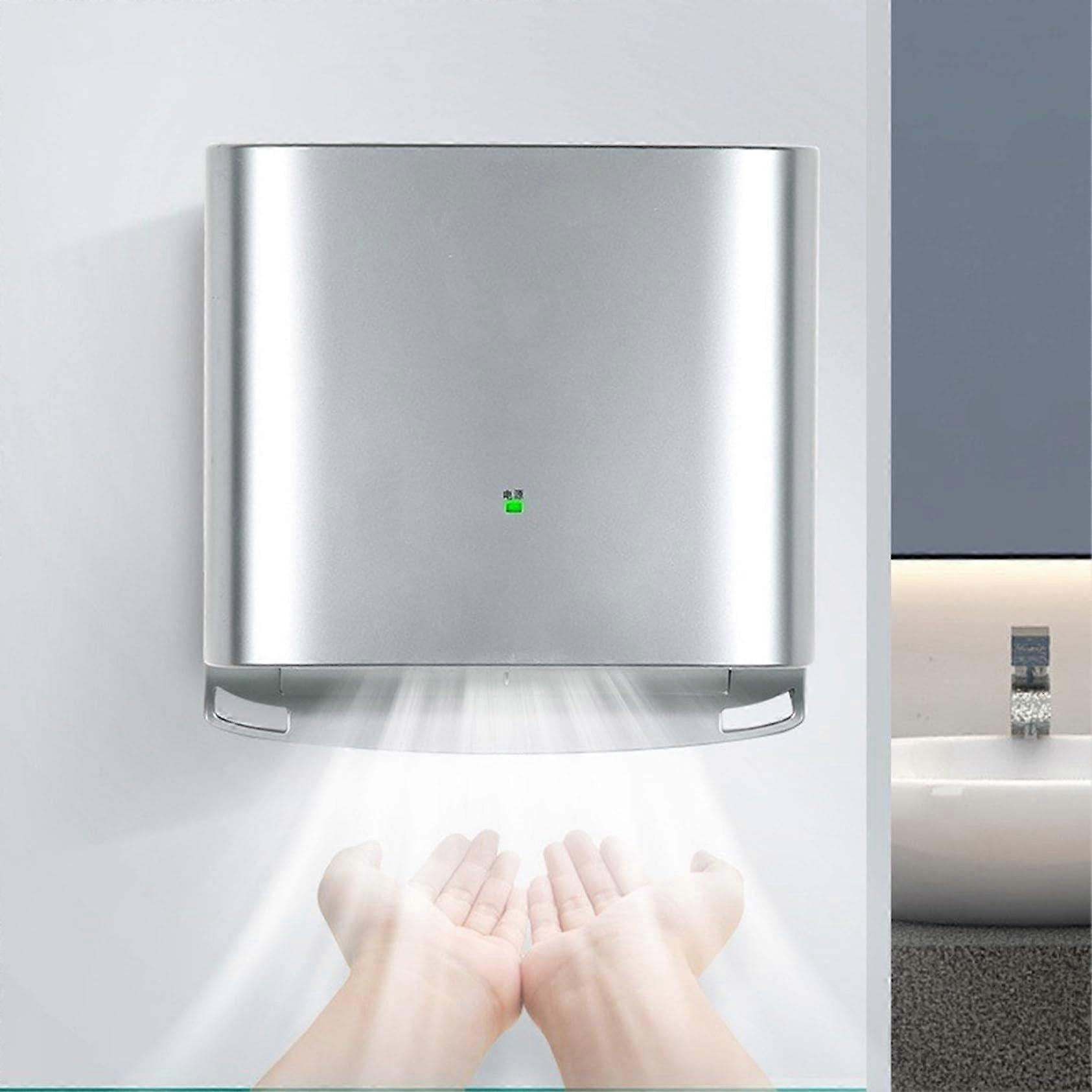 Automatic Hand Dryer with Speed Drying, Energy Saving, Touch Wall Mounted Silver Finish
