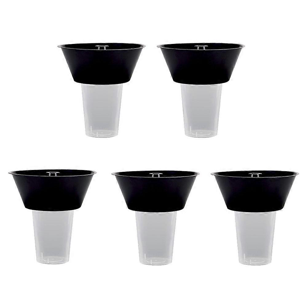 Combined Beverage Cup Snack Accessory for Storage Use 5Sets Black