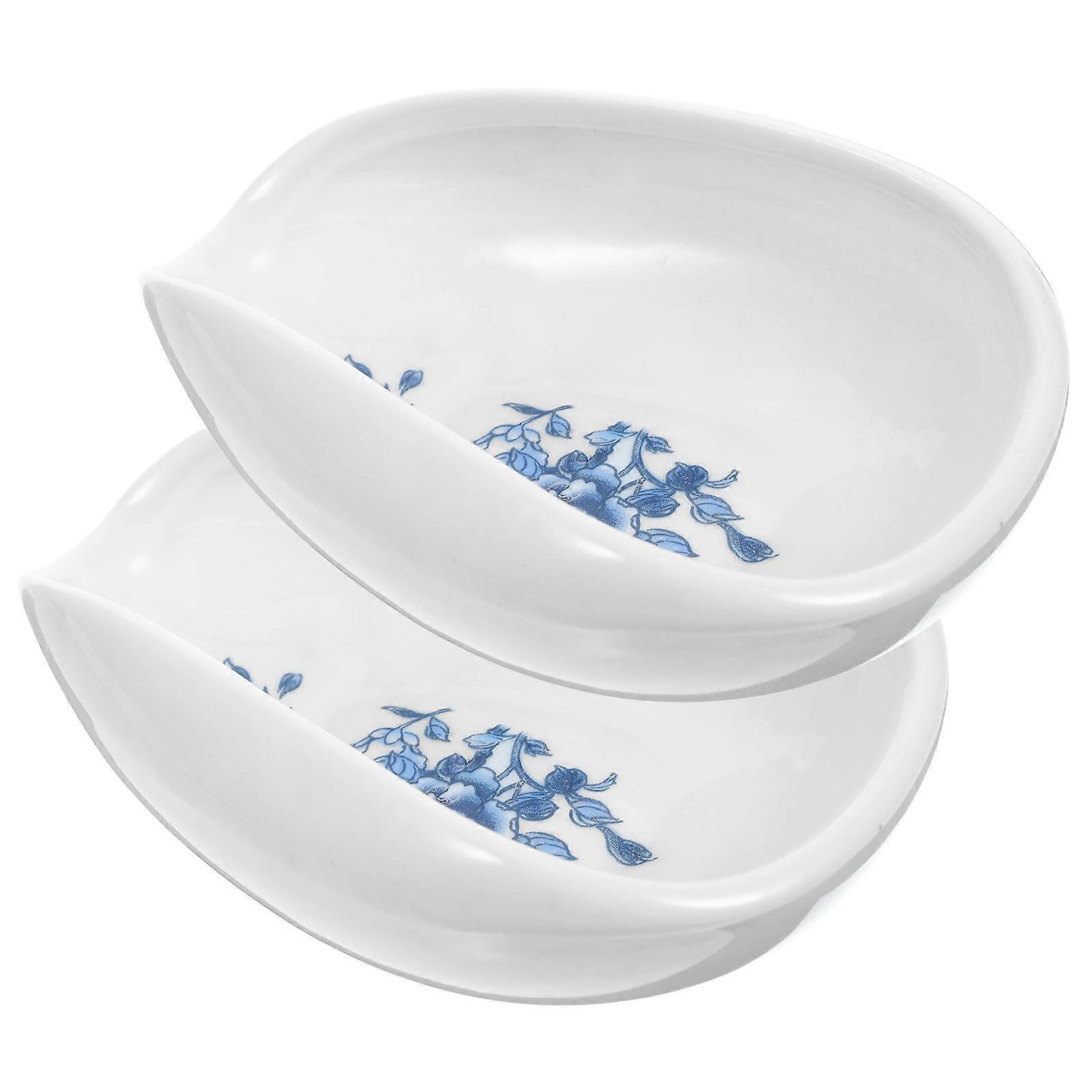 Ceramic Tea Spoons in White for Effective Tea Scooping 2Pcs Use
