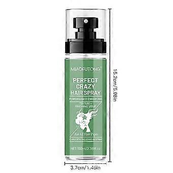 Spray coiffant Perfect Crazy Hair Spray, fixateur de boucles sans rinçage, tenue naturelle longue durée, spray de finition rafraîchissant pour tous types de cheveux, format nomade.