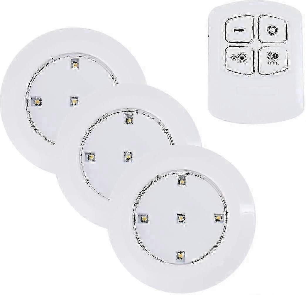 Remote Touch Cabinet Light (three Led Lights, One Remote Control, White Light)-26