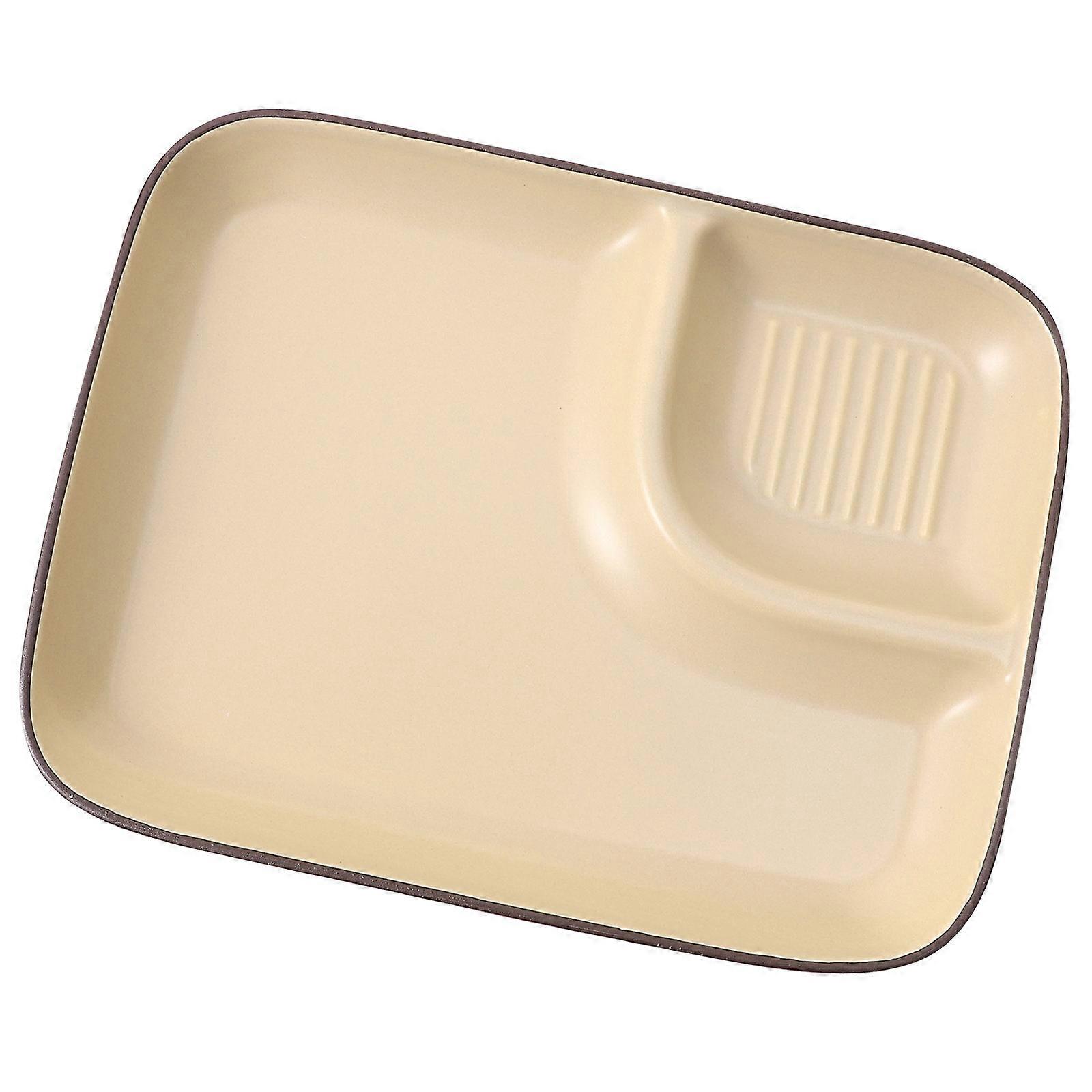 Simple Dumpling Plate Ceramic Plate for Practical Use 1Pcs