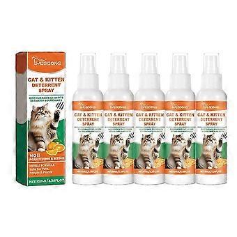 1-5x Cat Deterrent Spray Natural Scratching Cats Anti Scratch Spray No Stimulation Orange Fragrance_DUIBW