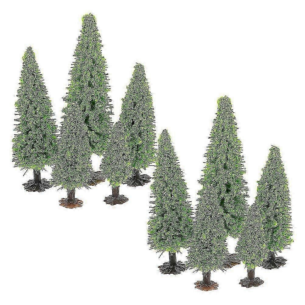 Plastic Mini Model Trees Model Trees for Decor with 10Pcs Craft Landscape