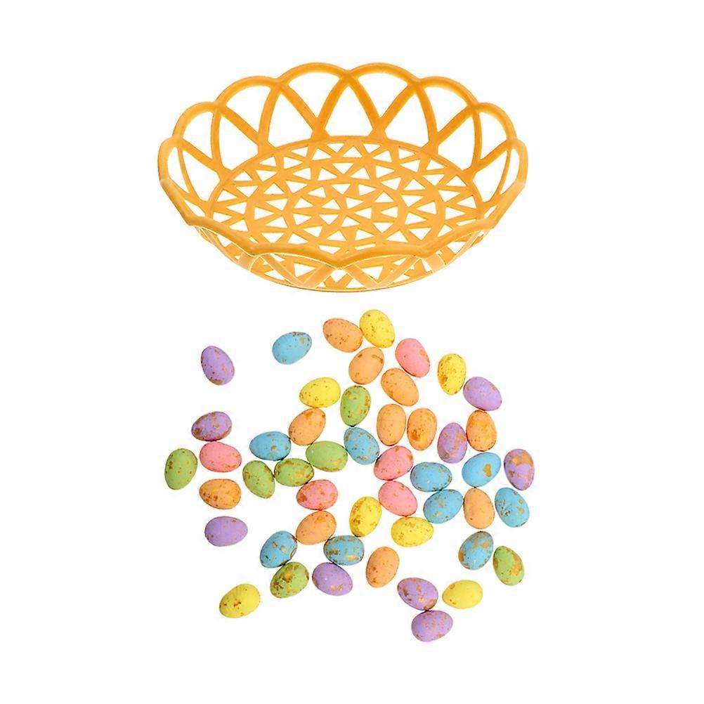 Colorful Easter Egg Ornaments for Decor 4Sets Foam Simulation Eggs DIY