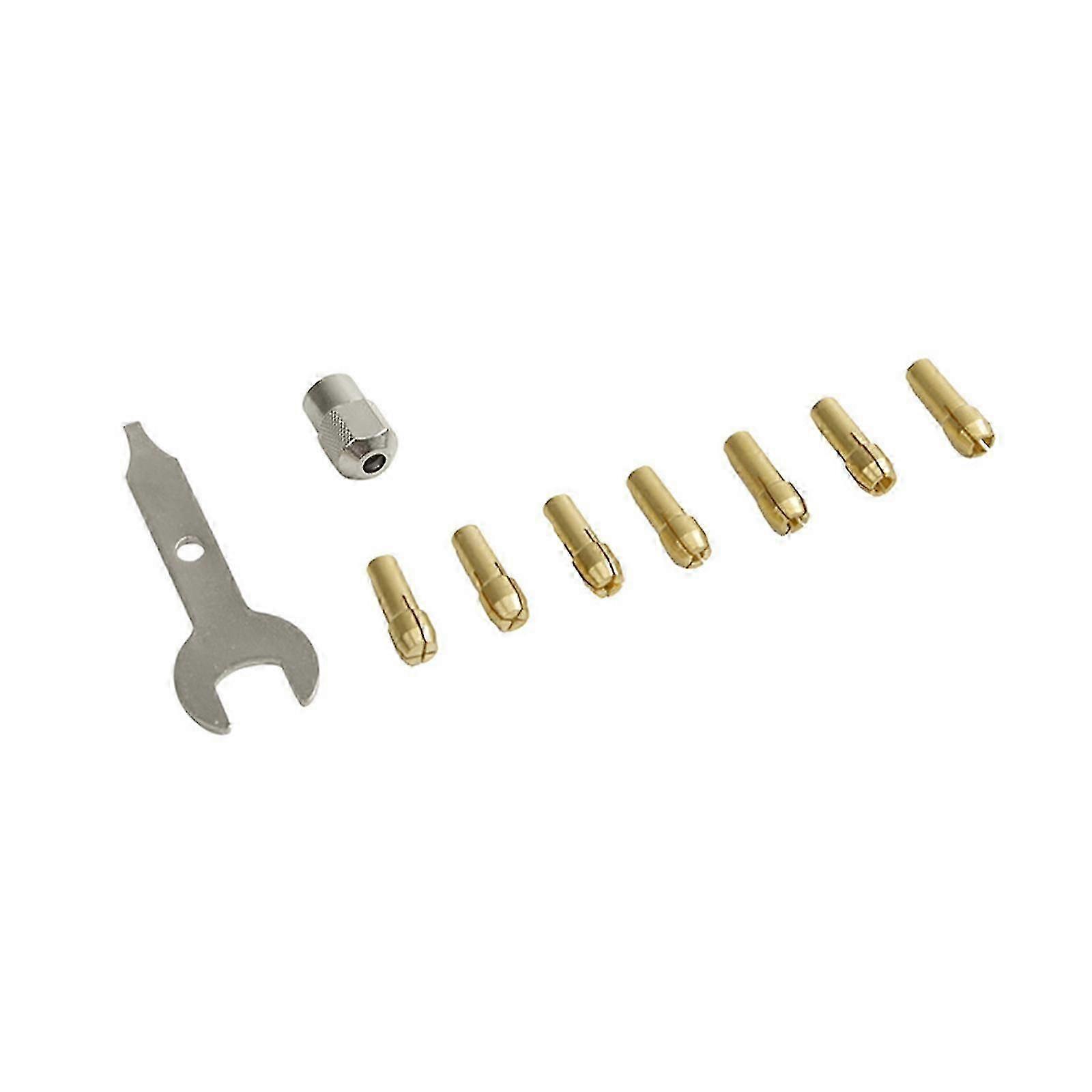 Quick Change Collets 4485 Brass Rotary Tool Includes 10x Collets Different Size