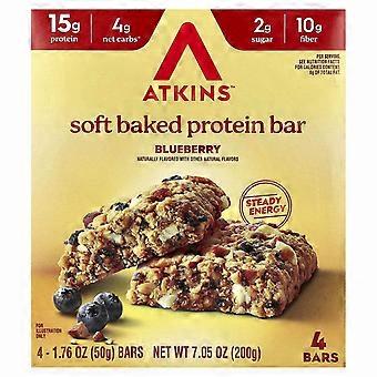 Atkins Proteinriegel, weich gebacken, Blaubeere, 4 Riegel à 50 g, 3er-Packung