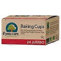 Large paper cupcake liners 24 units