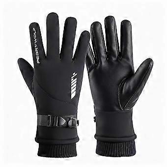 Men's Winter Touchscreen Gloves compatible withOutdoor Skiing Waterproof Windproof Non-Slip Cycling Gloves