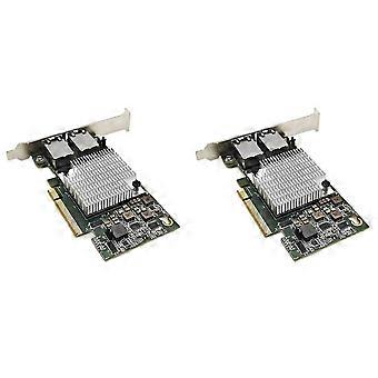 10G Dual Port Ethernet Network Card X540-T2 PCIe x8 Network Adapter for Server and Desktop