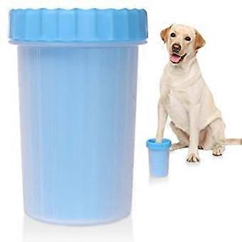 Dog Paw Cleaner, Dog Paw Washer Cup, 2 i 1 bærbar silikone Pet Cleaning Brush Feet Cleaner til hundepleje med mudret pote, hundefodrenser til La