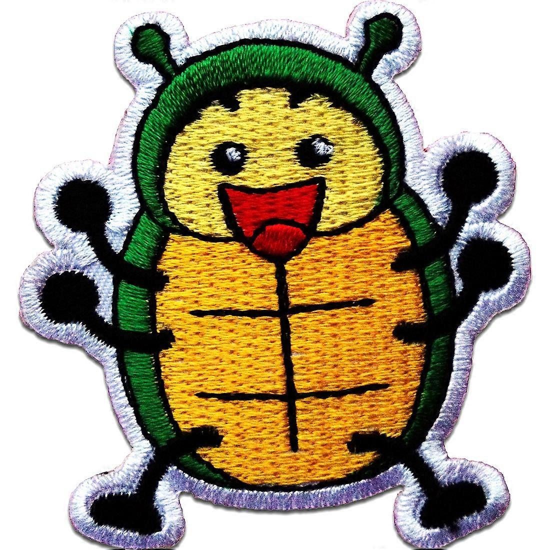 Patch / Patch thermocollant - Beetle Animal - Jaune - 6 x 6,3 cm - Appliques Patchs
