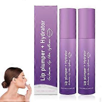 2PCS Lip Plumper and Hydrating Lip Balm, Instant Lip Enhancement, Deep Hydration, Non-Sticky Care