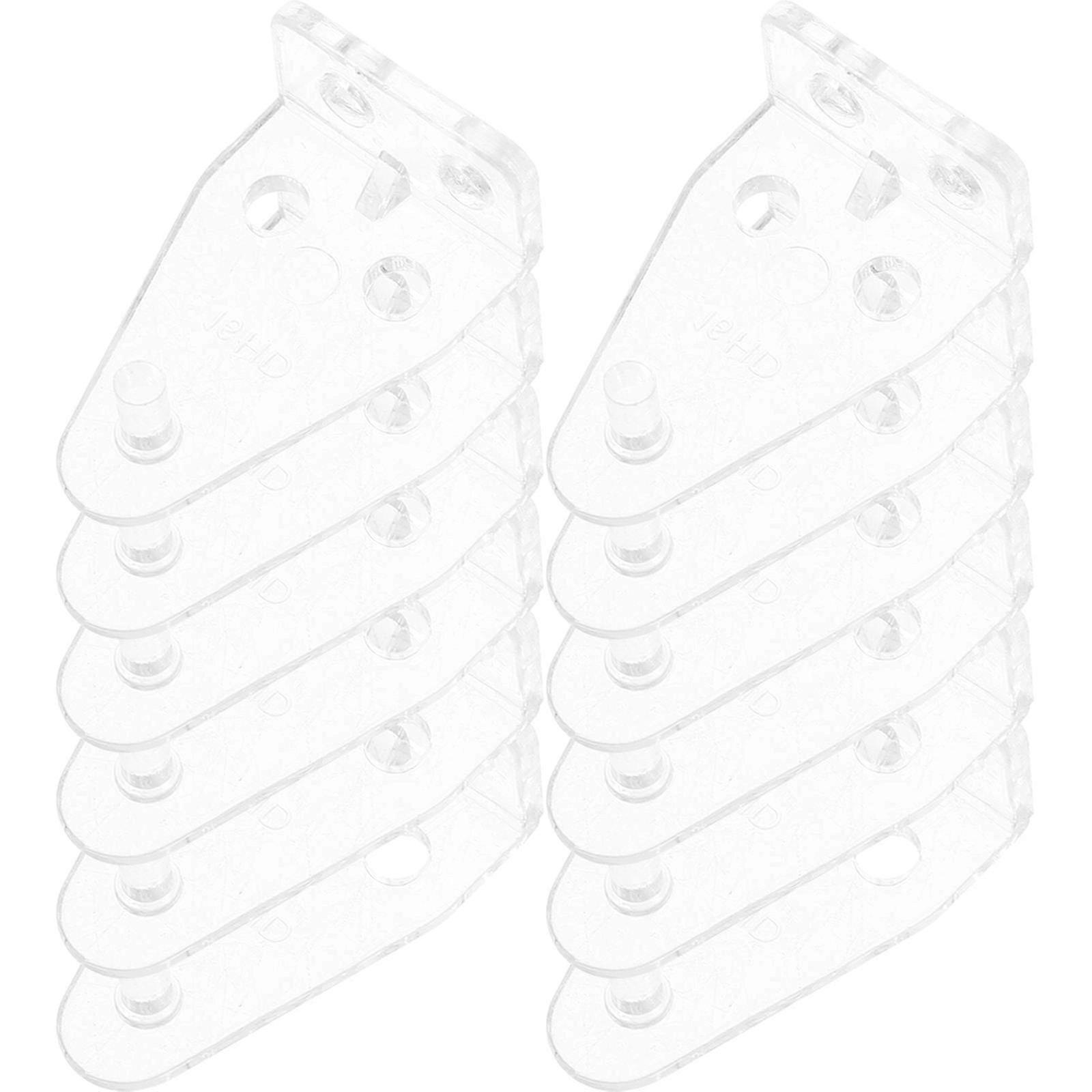 Transparent Blind Bottom Rail Holder Bracket for Plastic Blinds 12Pcs