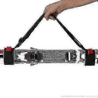 Dual Ski Board Shoulder Strap EVA Nylon Binding for Thick Skis Carry Handle and Tip Protection