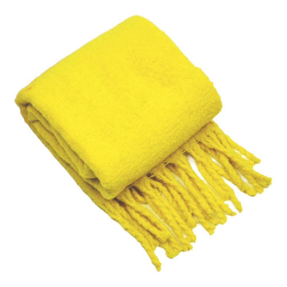 Fringe Knitted Throw Blanket Warm Decorative