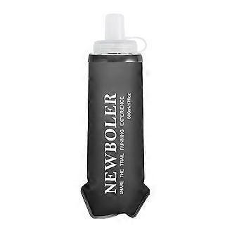 NEWBOLER 500ml Collapsible Sports Water Bottle TPU Squeeze Bottle with 4cm Wide Mouth for Running Cycling Hiking (BPA Free, No FDA