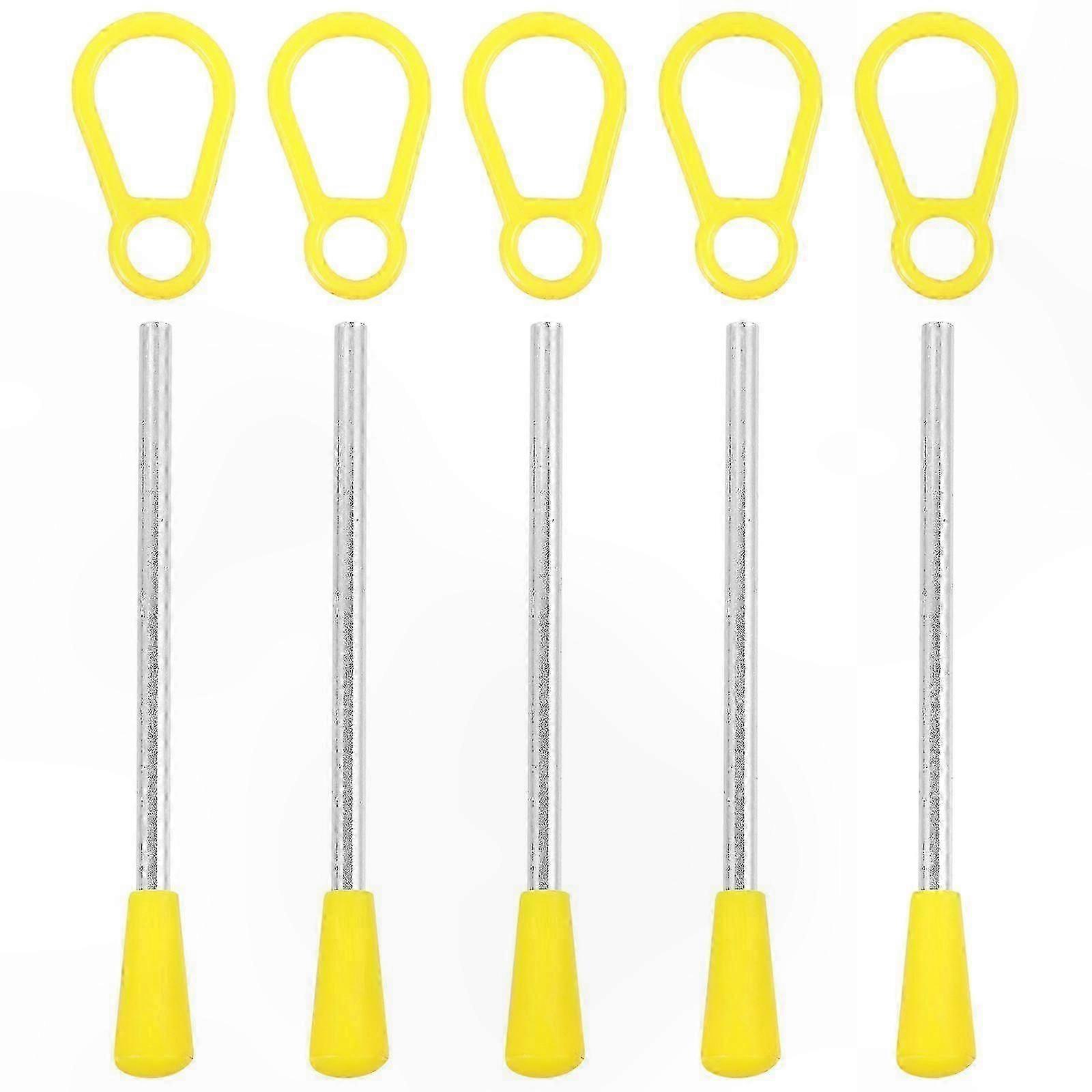 Plastic Triangle Mallets Percussion Hammers Set - Ergonomic Durable Design for Practice and Performance, 5 Pack