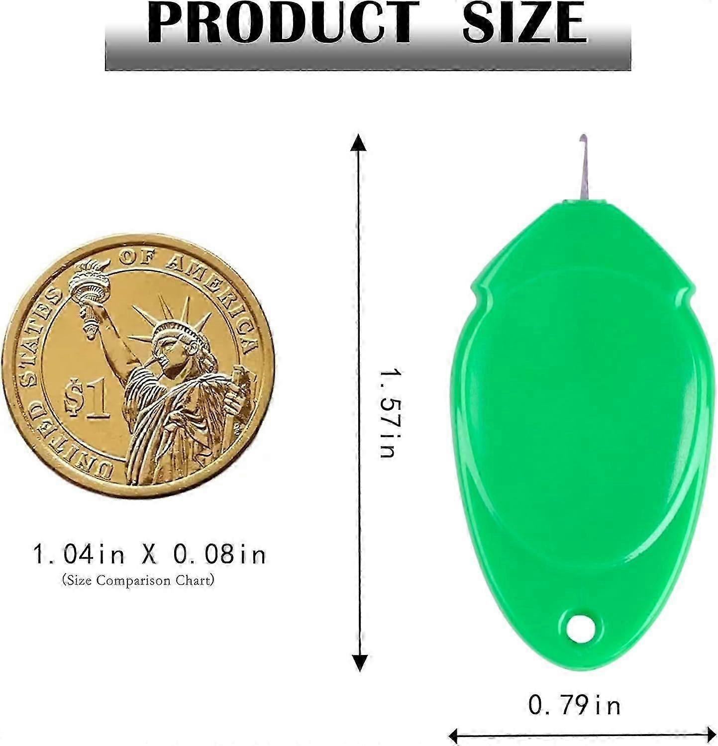 Needle Threader, Small Needle Eye Threader Tool, Easy Threader for Machine and Hand Sewing, Fast and Precise Threading, Ideal for Needlework, with Tr