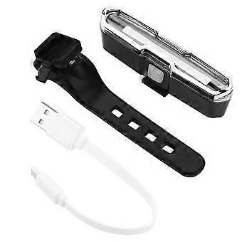 Luz trasera trasera de advertencia de advertencia de bicicleta LED LED recargable USB (rojo, azul)