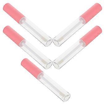 Empty Mascara Tube with Wand for DIY Lip Gloss 25Pcs Clear Pink