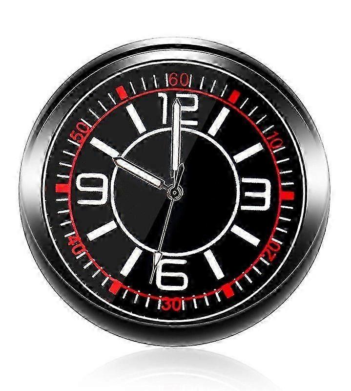 Universal Pocket Stick-On Clock Car Dashboard Clock Quartz Luminous Clock
