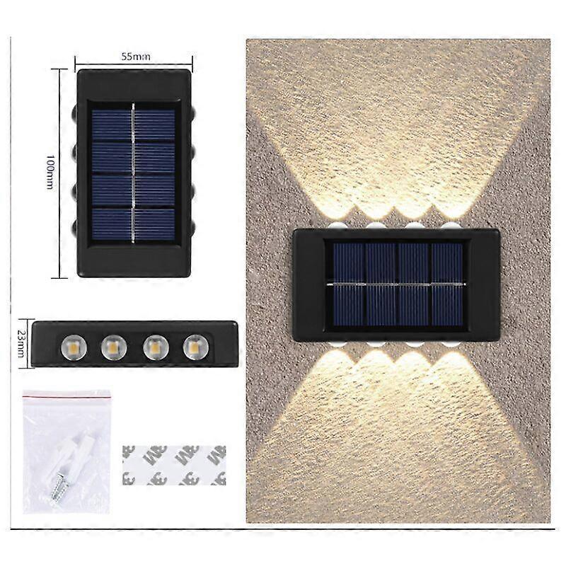 Decorative Solar Wall Light, Adjustable Brightness, Strong Light Intensity