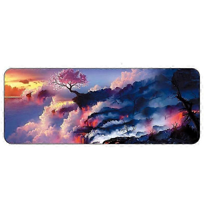 80x30cm Large Anime Mousepad Locking Edge