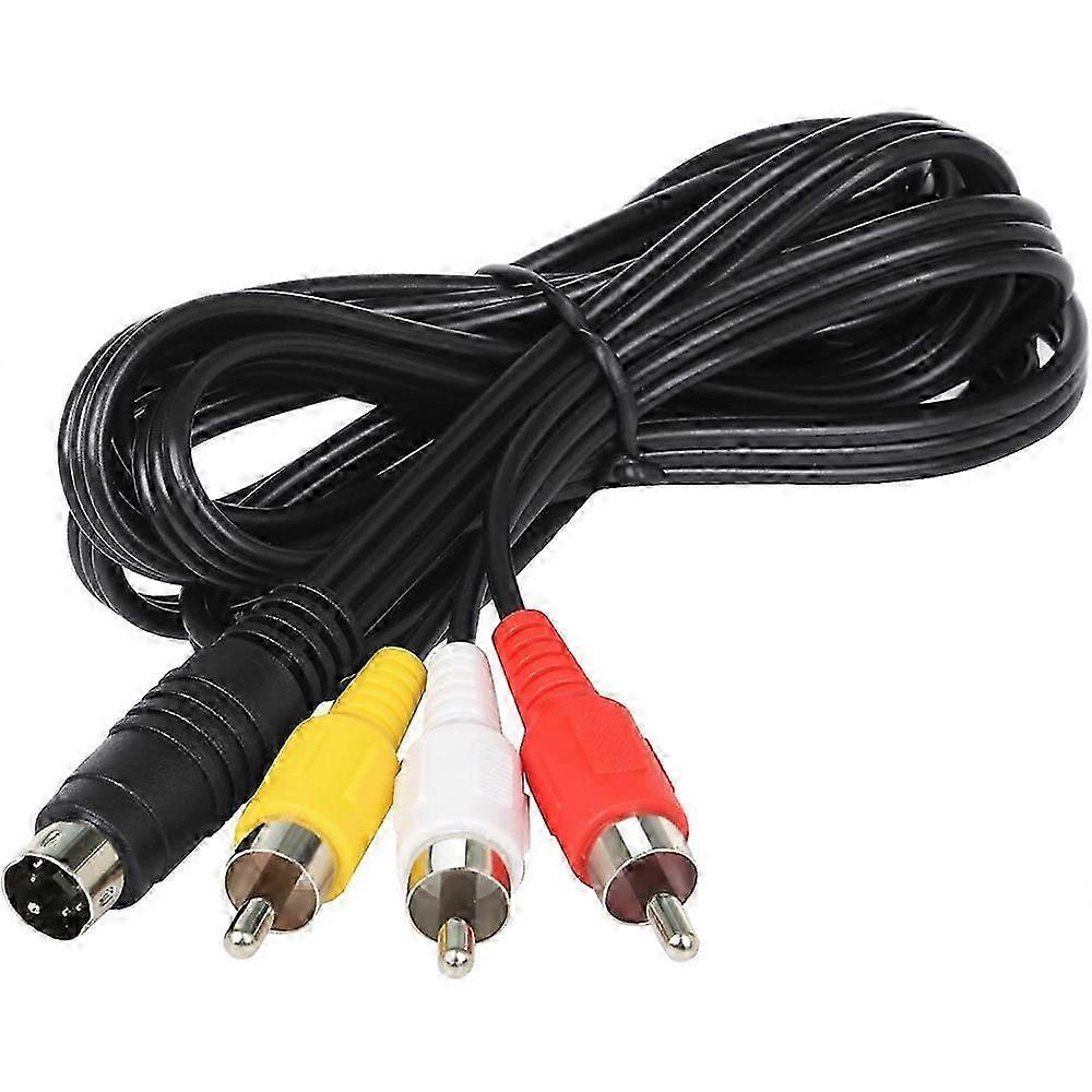 4-Pin S-Video to 3-RCA Cable