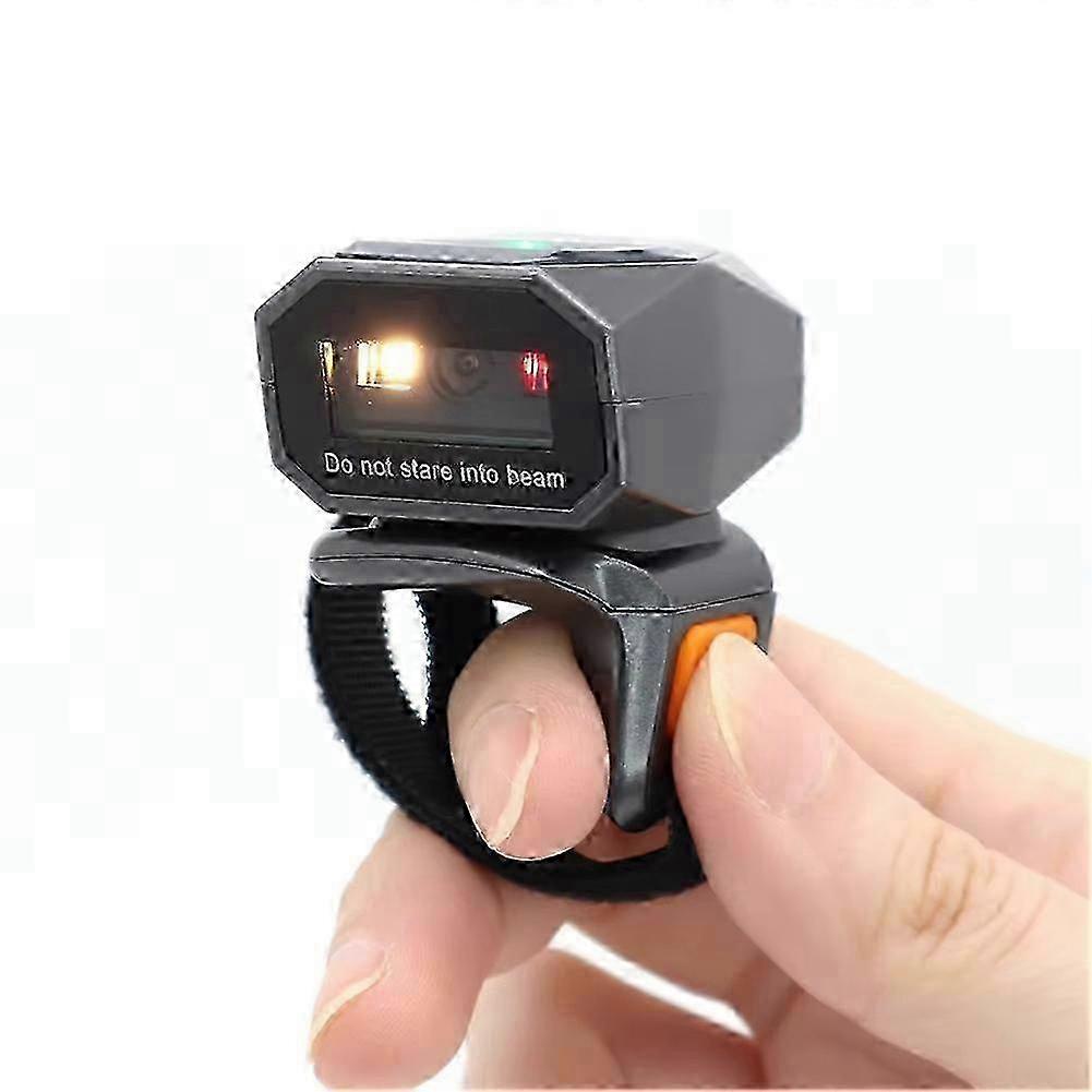 Ring Bluetooth Barcode QR Code Scanner Wireless Scanner Warehouse Inventory Finger Scanner Portable Code Scanner