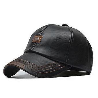 Northwood Winter Leather Baseball Caps Men Snapback Cap Bone Masculino Autumn Leather Trucker Cap