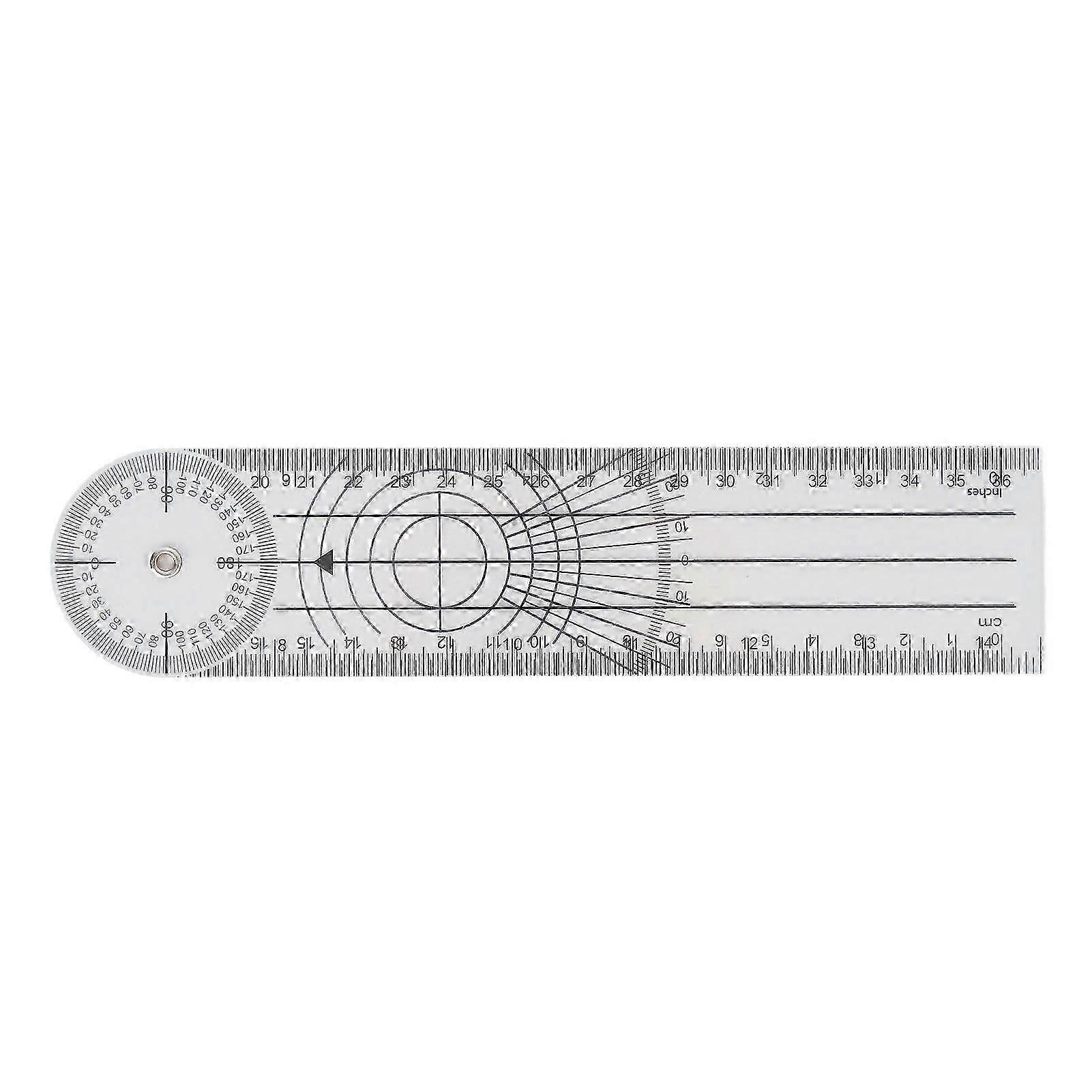 Adjustable Clear Geometry Angle Ruler