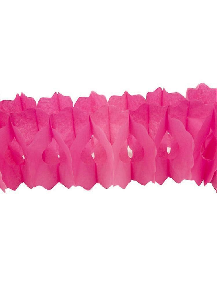 Fuchsia paper garland 15cm x 4m