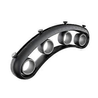 Adjustable Hand Exerciser with Ergonomic Grip for Guitar Bass Ukulele Piano Training Black