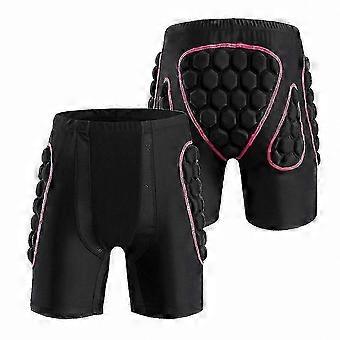 Gewatteerde heupbeschermingsshorts voor dames, geschikt voor snowboarden en skaten.