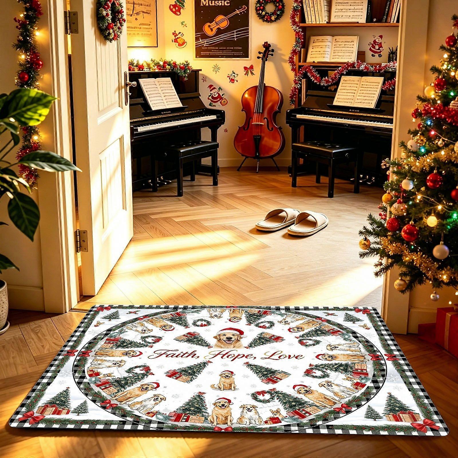 Christmas elements Decorative Print Floor Mat