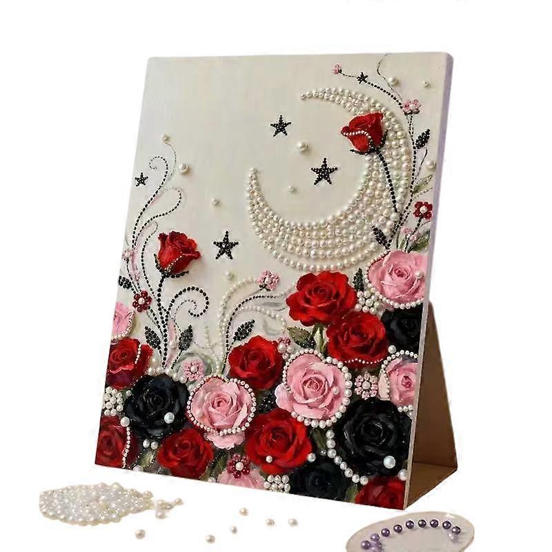 3D Plastic Pearl Art Kit Rose Fish
