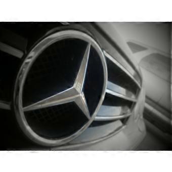 Cars black and white badges mercedes jigsaw puzzle SIO1480