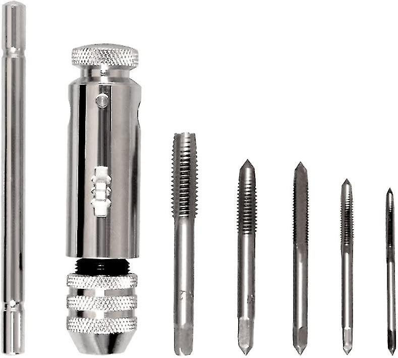 1 Piece T-handle Ratchet Socket Wrench Adjustable One-handed Ratchet Wrench Hand Tap Tapping Tool Set / Taps / Hand Reamers