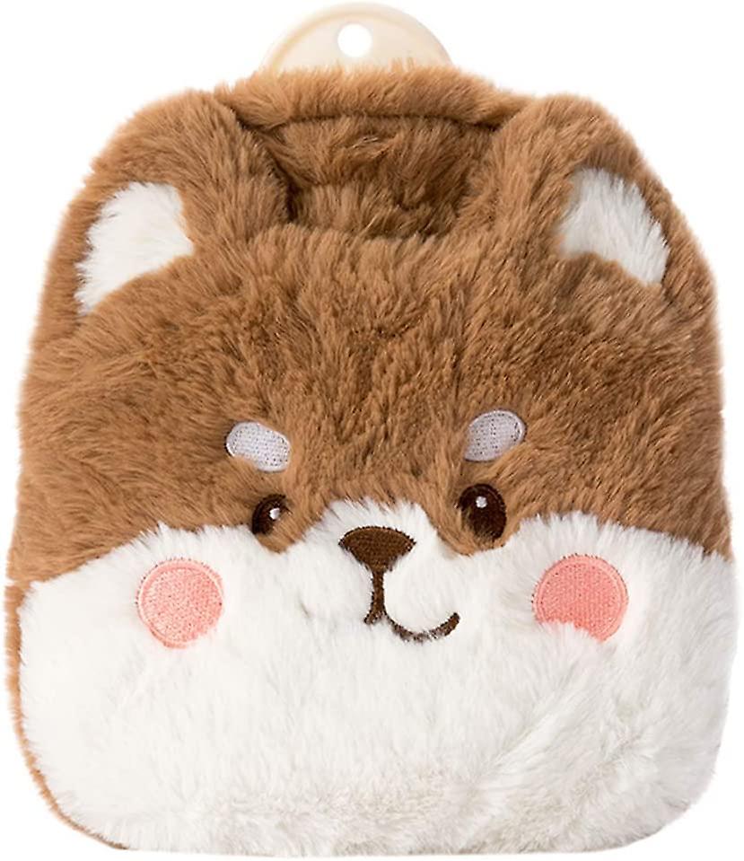 Gummi varmvattenflaskor smärtlindring med söt fuskpäls