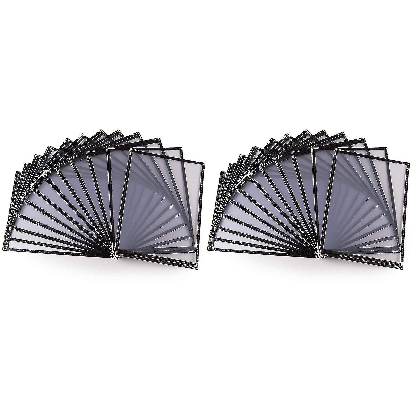 20 Pakiet okładek menu - pojedyncza strona, 2 widoki, pasuje do papieru 8,5 x 11 cali - Okładki menu restauracji