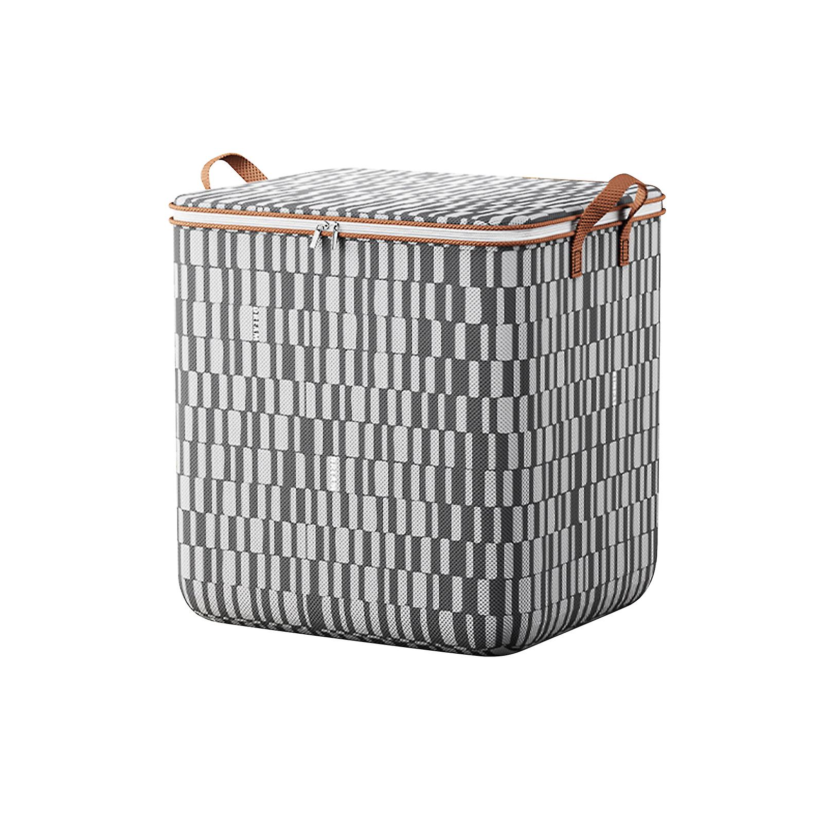 100/140/180L Storage Bag Large Storage Box with Lid Foldable Clothes Boxes Storage,Sturdy Double Zip Wardrobe Organiser Storage Box,100% New