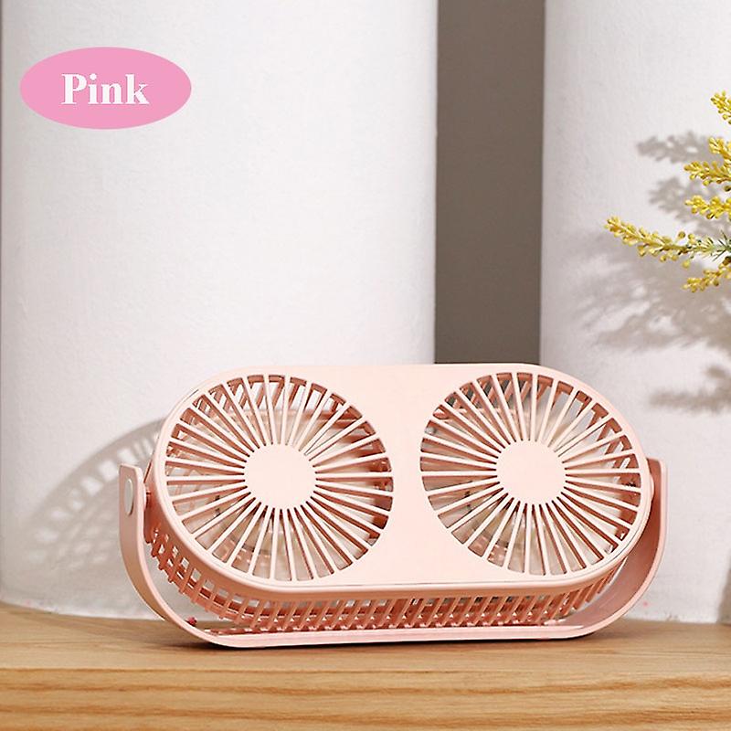 Small Bean Desktop Desktop Double Leaf Usb Mini Fan