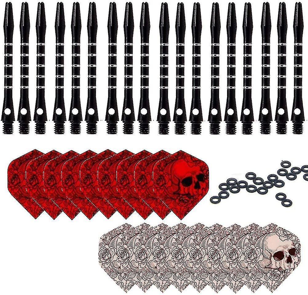 Dart Shafts Black 18pcs And Dart Flights 18pcs Dart Accessories Dart