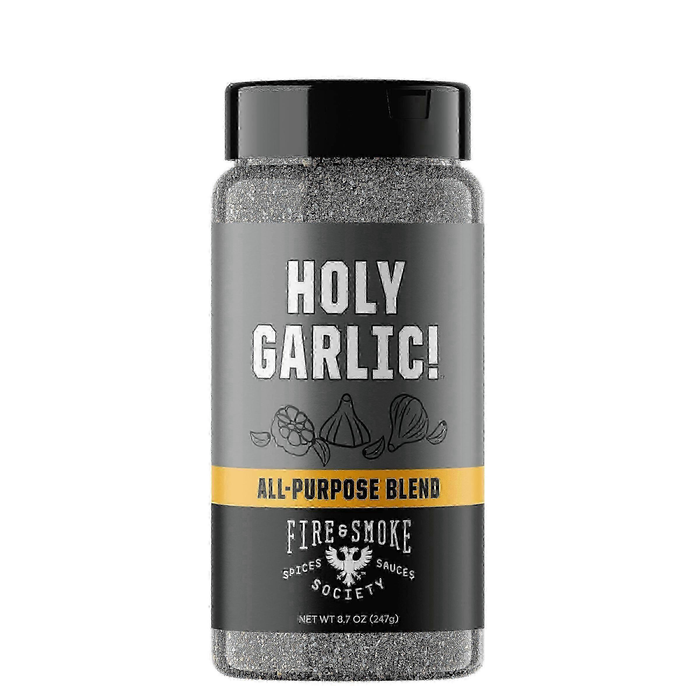 Fire & Smoke Society Grill Series Spice Blend, Holy Garlic, 8.2 Oz(ファイヤー&スモークソサエティグリルシリーズスパイスブレンド、ホーリーガーリック、8.2オンス)