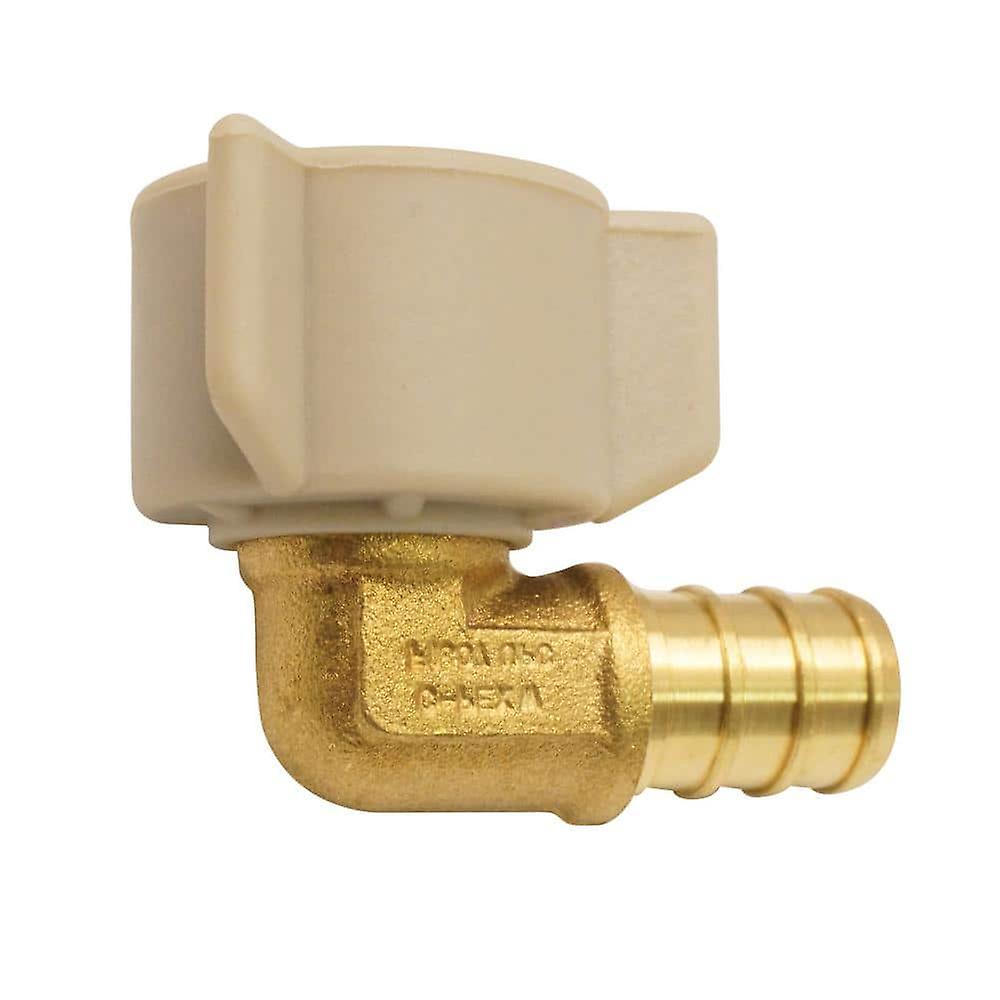 1/2 in. Brass PEX Barb x 1/2 in. Female Swivel 90-Degree Elbow