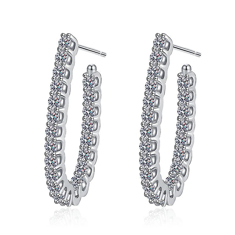 S925 Sterling Silver Moissanite Earrings