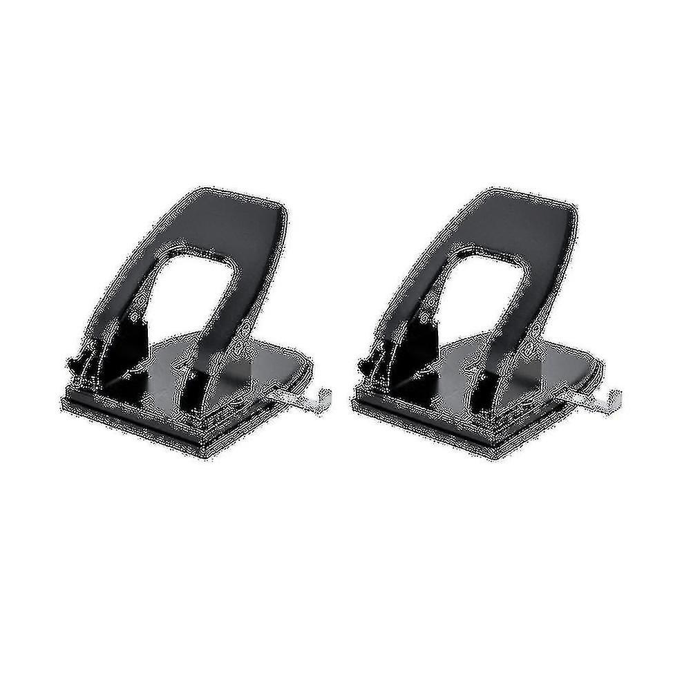 2pcs Two Double-hole Puncher Manual Puncher Capacity Of 30 Sheets